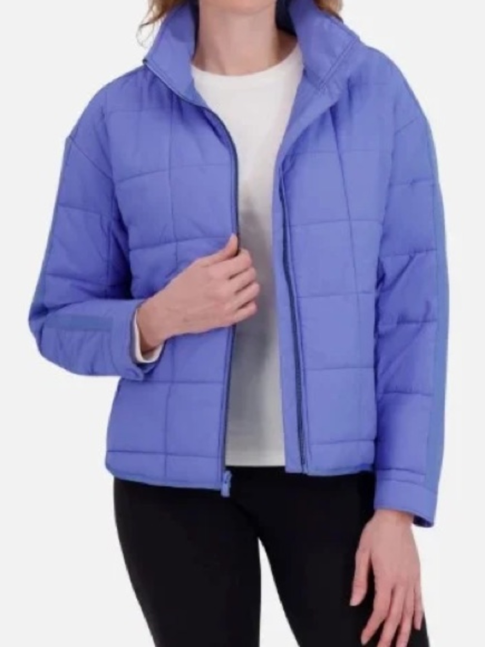 Roxy Lightweight Quilted Puffer Jacket Purple Medium Fall